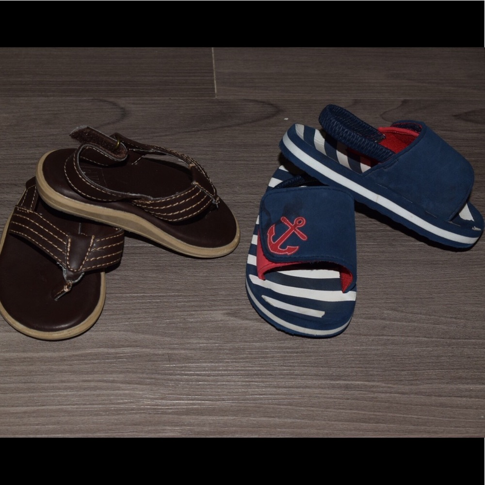 Two pairs of toddler sandals Size 5/6